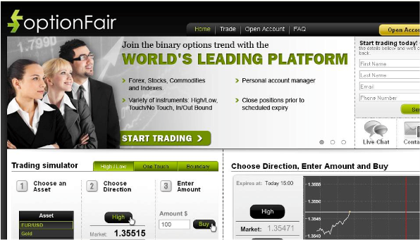 Broker per le opzioni binarie: OptionFair